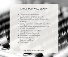 Load image into Gallery viewer, Eyelash Extensions Master Class - Vernon, BC Group Training