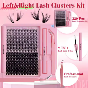 Cluster Wispy Eyelash Extension Lash Kit