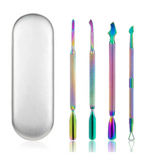 Load image into Gallery viewer, 4pcs Stainless Steel Rainbow Nail Set
