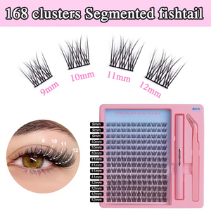 Cluster Wispy Eyelash Extension Lash Kit