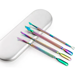4pcs Stainless Steel Rainbow Nail Set