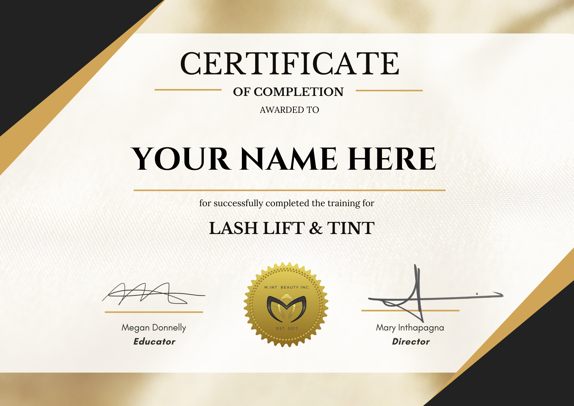 Lash certification deals