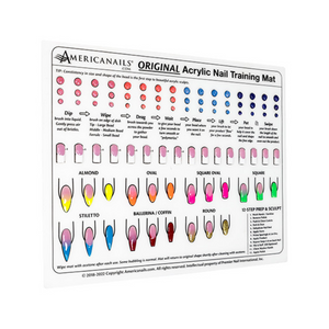 Americanails  Silicone Acrylic Application Nail Tech Training Mat