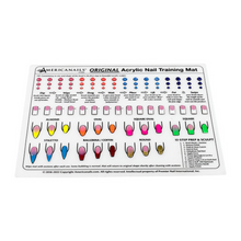 Load image into Gallery viewer, Americanails  Silicone Acrylic Application Nail Tech Training Mat
